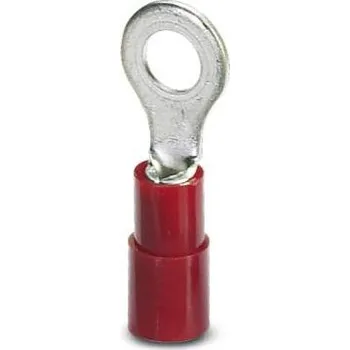 Kabelové oko Phoenix Contact 3240020 kulaté kabelové oko Průřez (max.)=1.50 mm² Ø otvoru=6.5 mm částečná izolace červená 100 ks