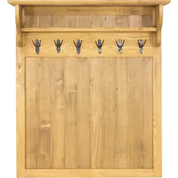 Věšák Drewmax GR701 věšák masiv borovice rustikal (Voskovaný borovicový nábytek)