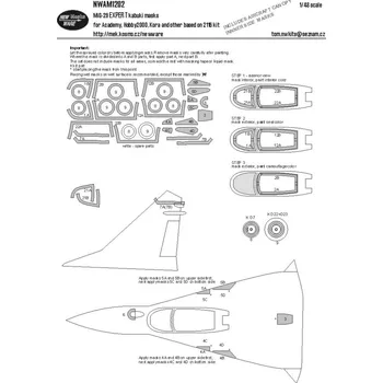 Plastikový model 1/48 Mask MiG-29 EXPERT (ACAD/HOBBY 2000)