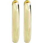 JSB bijoux s.r.o. Pozlacené stříbrné náušnice kroužky kulaté čistě kovové bez krystalů (Stříbro 925/1000)