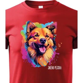 Chlapecké tričko Dětské tričko Fínsky špic, Barva Červená, Velikost 158 cm/12 roků, Canvas Dětské tričko 2449