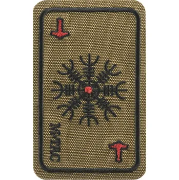 Nášivka Nášivka M-Tac Card Helmet of Horror - coyote