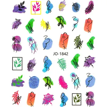 Samolepky na nehty - Colorful JO-1842