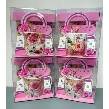 Hrnek v tašce motiv růže