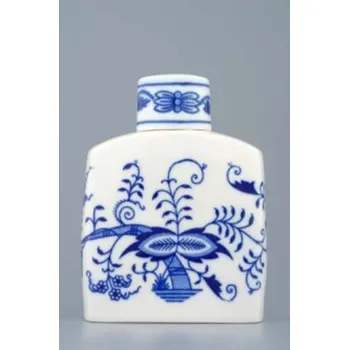 Váza Český porcelán, a.s., Dubí Dóza na čaj s víčkem 12 cm, cibulák, Český porcelán