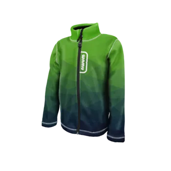 Dětská fleecová mikina Wamu Mozaika - zelená velikost 152-158