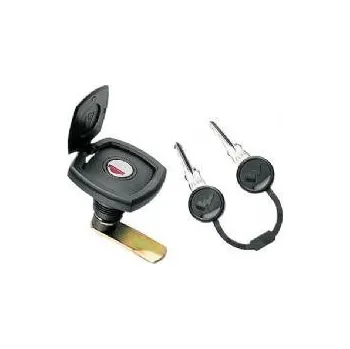 Příslušenství ke karavanu Čtvercový otočný zámek s krytkou W4, černý