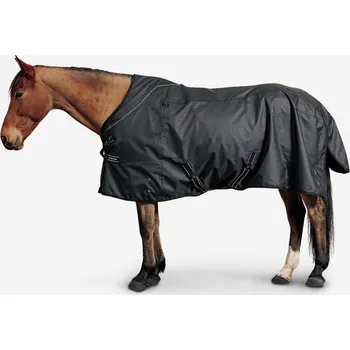Deka pro koně FOUGANZA Deka Alweather Combo 1200 D pro koně a poníky 165cm ČERNÁ