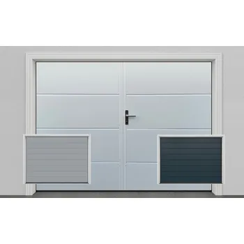 Garážová vrata Dvoukřídlá zateplená vrata do šířky 2500 mm výška do 2400 mm