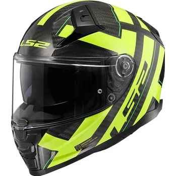 Helma na motorku LS2 přilba VECTOR II CARBON FF811 Strong yellow - XS