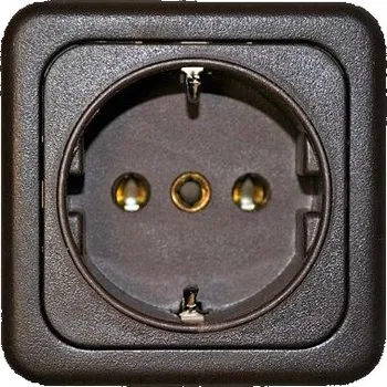 Zásuvka Fawo bez víka barva hnědá