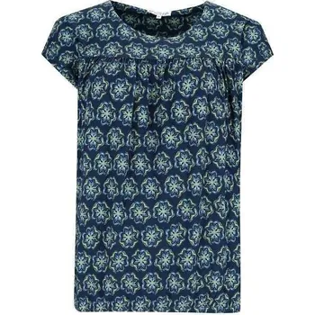 Dámské tričko Dámské tričko HAJO 19747 609 D Printtop Blouson Form 609 marine velikost 38