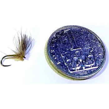 Umělá nástraha Slavíček muškaření Olivová jepice s přírodními nožičkami vel.h.18