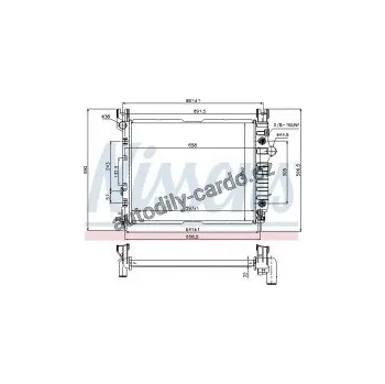 Chladič motoru Chladič motoru NISSENS 69451