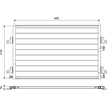 Výparník klimatizace Kondenzátor, klimatizace VALEO 817731