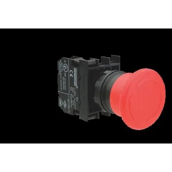 Stykač EMAS Tlačítko B200E pr.40mm STOP červená B200E