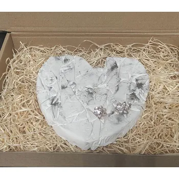 Smuteční dekorace Náhrobní kámen - Srdíčko s tlapičkami