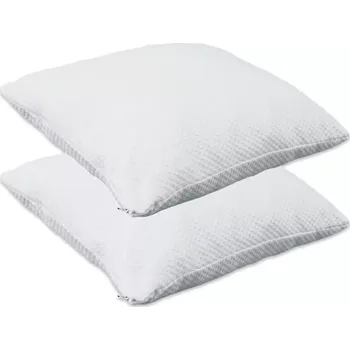 Polštář Herzberg HG-65X2: 2 kusy polštáře z drcené paměťové pěny