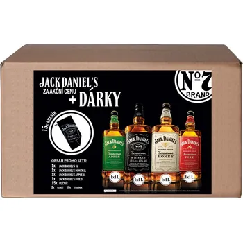 Whisky Jack Daniel's Jack Daniel's set 4x1l + ručníky