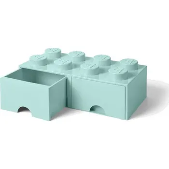 Stavebnice LEGO LEGO LEGO úložný box s šuplíky 250x500x180mm - aqua AS_LEGO40061742
