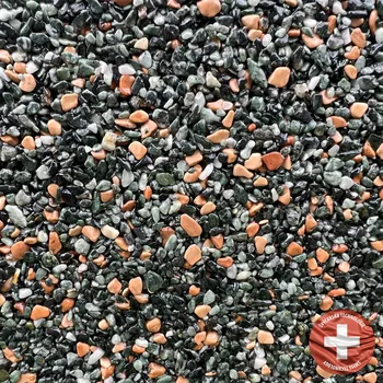 Kamenný koberec Báča Beton Kamenný koberec na stěnu Sopoto Frakce: Hrubá (4 – 8 mm), vydatnost setu 2,6 m², Doporučené použití v: exteriéru - polyuretanové pojivo