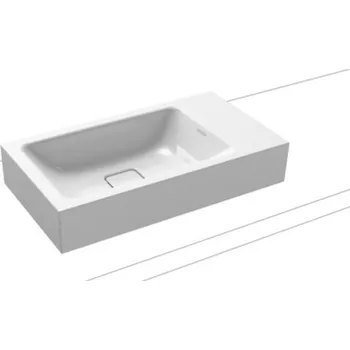 Umyvadlo Kaldewei Cono umyvadlo 55x30 cm obdélníkový na pult bílá 908106003001