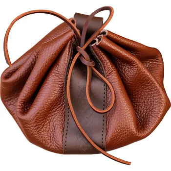 Karnevalový kostým House of Warfare Kožený měšec na nošení u pasu s&nbsp;vyraženým ozdobným uzlovým vzorem