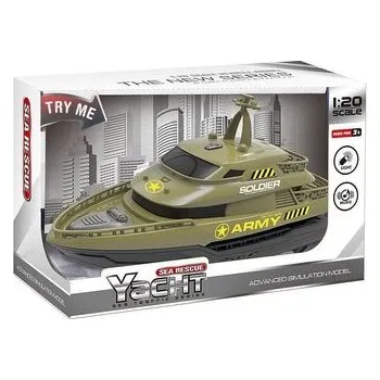 Dětský míč Łódka wojskowa na baterie światło i dźwięk