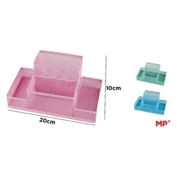 Set školních potřeb Organizer na biurko metalowy 20x10cm MIX