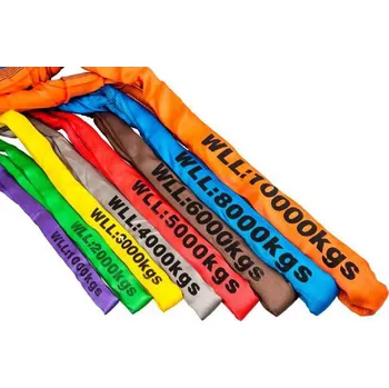 Tažné lano Vinutá smyčka RS 1000 kg L užit. = 1,5 m fialová, 1 proužek Vinutá smyčka RS 1000 kg