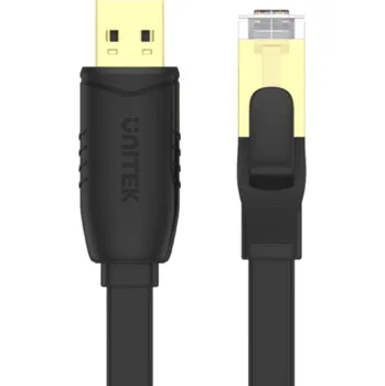 Datový kabel Unitek Y-SP02001B Konzolový kabel RJ-45 na USB-A 1,8 m