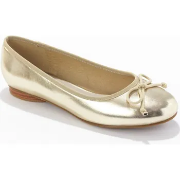 Dámské baleríny Ploché baleríny zlatavá 41