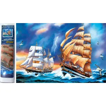 Diamantové malování Norimpex Diamantové malování Plachetnice 30x40cm