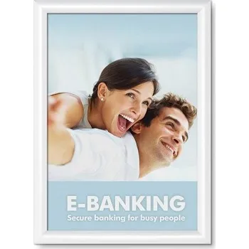 Rám na obraz Klaprám A3, ostrý roh, profil 25 mm, bílá