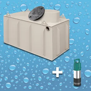 NAŠE JÍMKY Nádrž 2v1 - 7 m³ hranatá samonosná