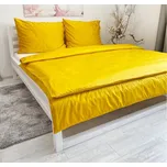 Povlečení bavlněný satén hořčicová Harmonia rozměr povlečení cm: 140x220, 70x90