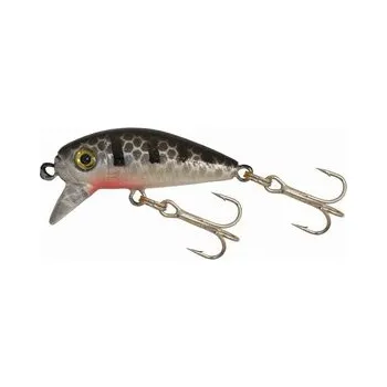 Umělá nástraha KAMASAKI - Wobler PERCH-1 3cm/3g BLACK STRIPE SILVER