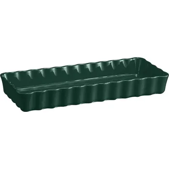 Forma na pečení Emile Henry Obdélníková koláčová forma, 15 x 36 cm, cedrově zelená 076034