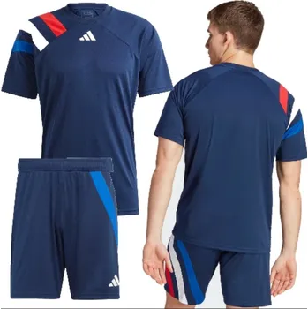 Dres + trenky adidas Fortore 23 tmavě modrá/bílá červená modrá (S)