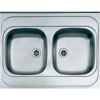 Nerezový dřez ALVEUS CZ CLASSIC 40, 800x600 2x F