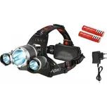 Dobíjecí čelovka 3x CREE LED 3800 lm…