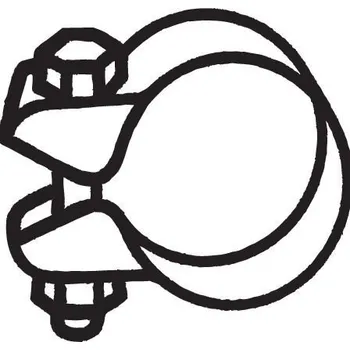 Auto-moto BOSAL 250-351 Svěrná objímka, výfukový systém M10 51mm
