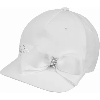 Čepice JAMIKS dívčí kšiltovka Klaidis bílá vel. 54 cm