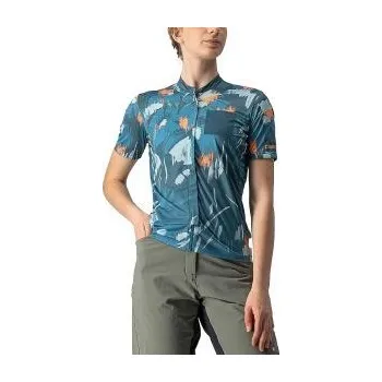 cyklistický dres Cyklistický dres CASTELLI UNLIMITED Sentiero s krátkým rukávem,modrá Modrá L