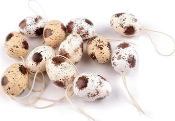 Velikonoční dekorace Stoklasa Křepelčí velikonoční vajíčka k zavěšení 12 ks