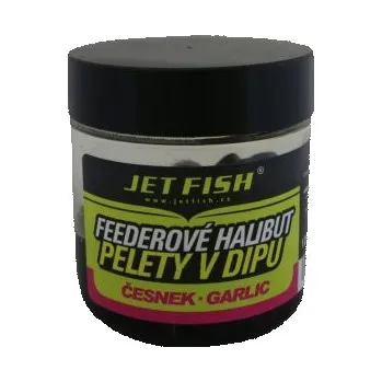 JetFish - Feederové halibut pelety v dipu 120g - 12mm : ČESNEK