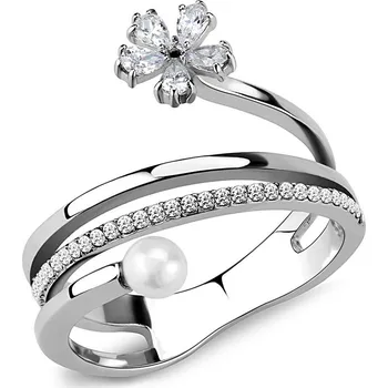 Prsten Dámský prsten z chirurgické oceli FILOMENA Velikost: 49