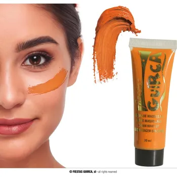 Karnevalový doplněk Fiestas Guirca Líčidlo v tubě oranžové