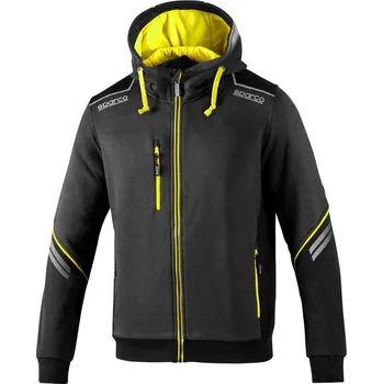 Pánská větrovka Sparco Bunda Tech Hooded full zip S Šedá