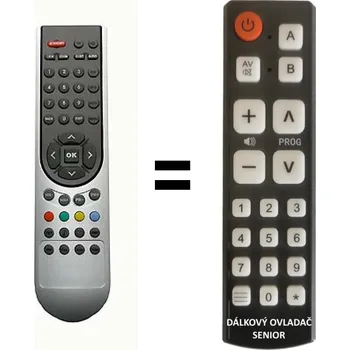 Dálkový ovladač Mascom MC26W34 MC1934 náhradní dálkový ovladač pro seniory